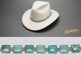 Roger Wilbur 34 Turquoise Hat Band