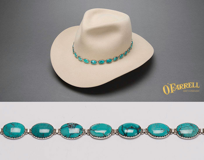 Roger Wilbur 31 Turquoise Hat Band