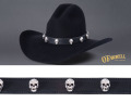 Blacktooth Skulls Hatband