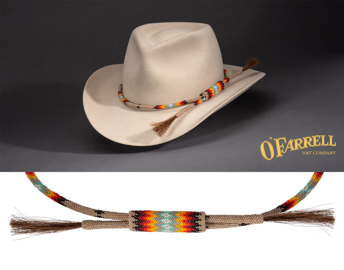 SB112-Peyote Fiesta Beaded Hat Band